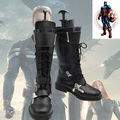 taobao agent Captain America Winter Soldier Anime film and television cosplay shoes custom game cos boots see picture custom