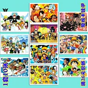 3 bộ anime bao quanh một mảnh One Piece Luffy Joe Bassolongo Bưu thiếp 1 bộ 10 tờ 02 - Carton / Hoạt hình liên quan