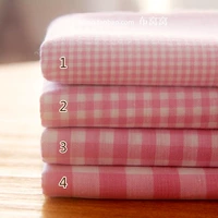 DIY ручной работы чисто хлопчатобумажной ткани, розовая клетчатая серия, набор лоскутной одежды, розовый клетка
