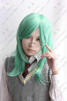 taobao agent Xingyue Aochun Bernardo Blue 60 cm large flip -plowing anime equipment accessories cosplay wig