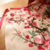 Yijia Sansheng Peach Blossom Tay Thêu Su thêu đầy đủ-chiều rộng lụa lụa lụa Hanfu Trung Quốc-phong cách tạp dề ở nước ngoài để gửi người Bellyband
