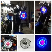 Xe máy 7 inch đèn pha bi-ống kính quang học lắp ráp đèn pha Tianjian EN Honda Xenon đèn vòng đèn sửa đổi mắt thiên thần