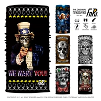 Sam chú ma Chaqi Mặt nạ xe máy Halloween Street Dance Variety Magic Turban Hip hop Bib - Kerchief / Earflap khăn ống đa năng giá rẻ