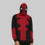 Dead waiter Deadpool hoodie chết 贱 cos cosplay áo len cardigan cạnh mắt thêu áo len nam hàng hiệu