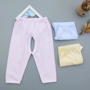 Mùa hè sơ sinh quần cotton sơ sinh bé quần siêu mỏng sợi mặc bé màu rắn mở quần
