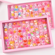 Trẻ em dễ thương của chiếc nhẫn nhỏ nhỏ phim hoạt hình nhựa bé mẫu giáo quà tặng sáng tạo cô gái đồ chơi đồ trang sức đồ trang sức