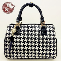 Goldfish authentic 2014 new European and American trendy women's bags, shoulder bags, houndstooth bags, 32524-T529