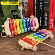 Đàn gõ gỗ cho trẻ sơ sinh Đồ chơi âm nhạc giáo dục cho trẻ 6-12 tháng tuổi 1-2-3 tuổi nửa nhạc cụ xylophone