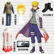 Naruto Namikaze Minato cosplay Jonin trang phục thế hệ thứ tư áo choàng quần áo áo choàng tóc giả Bộ hoàn chỉnh