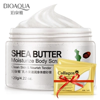 Chính hãng Shea Butter Body Scrub tẩy tế bào chết giữ ẩm nhẹ nhàng làm mới chăm sóc sạch nam giới và phụ nữ sữa tắm cho bé sơ sinh