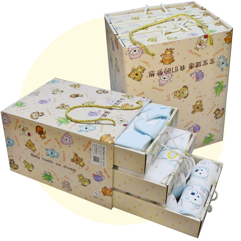 Hộp quà tặng cho bé Bộ bông 0-6 tháng Gói quà tặng cho trẻ sơ sinh Hộp quà tặng Quần áo ấm tặng quà dày - Bộ quà tặng em bé