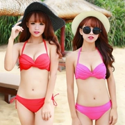 Ai Nifu Rui tấm thép đen đỏ gợi cảm tụ tập ngực bikini nữ bơi thử nghiệm nghệ thuật người mẫu BIKINI