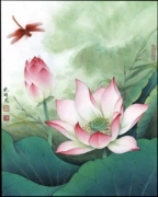 Su thêu DIY kit người mới bắt đầu Lotus 晓 Bức họa nổi tiếng Xiaoming Heart heart 32 * 40 Thêu mới bắt đầu