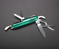 Bán nóng Thép không gỉ 7 dao đa năng mở Dao cắt đa năng Máy cắt quà tặng cầm tay 90mm - Công cụ Knift / công cụ đa mục đích xẻng đa năng cao cấp