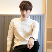 Mùa đông mặc dày cao cổ áo len nam Hàn Quốc phiên bản của tự trồng áo len áo len đáy áo sơ mi áo len dòng quần áo thủy triều nam quần áo
