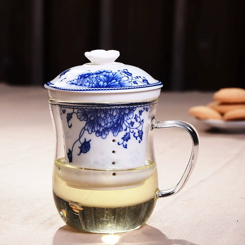 Чашка, глина, мундштук, глянцевый ароматизированный чай со стаканом