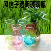 Cung cấp làm vườn bình thủy tinh Hyacinth thủy tinh chai thủy tinh xanh lục bình lục bình đặc biệt loại thủy tinh dày - Vase / Bồn hoa & Kệ