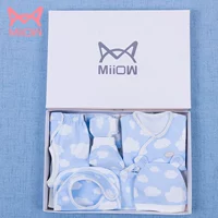 2018MiiOW quần áo trẻ sơ sinh cotton mèo + cung cấp quần áo Một hộp quà tặng trẻ em bằng vải bông MR17 310 danh sách đồ sơ sinh