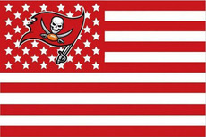 Аксессуар nfl tampa bay buccaneers 坦帕湾海盗队星条美国国旗版旗帜