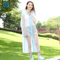 Áo mưa thời trang poncho đi bộ đường dài du lịch trong suốt ngoài trời không dùng một lần dòng xe điện ngoài trời nam giới và phụ nữ mưa quần dày bộ áo mưa cao cấp