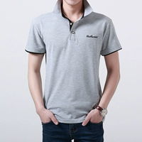 Летняя футболка polo для отдыха, короткий рукав, высокий воротник, в корейском стиле, большой размер, оверсайз