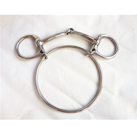 Большой кольцевой наконечник из нержавеющей стали, железный наконечник для скаковой лошади, 12,5 см.