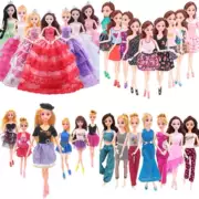 Barbie quần áo pha lê giày cao gót chơi nhà búp bê quần áo váy áo cưới phụ kiện