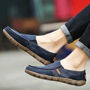 Mùa thu Bắc Kinh giày vải nam 45 bình thường 46 khử mùi 47 một bàn đạp lười biếng 48 đôi giày vải phẳng lớn thêm