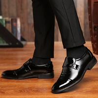 Модный низкий трендовый пиджак классического кроя в английском стиле с заостренным носом для отдыха для кожаной обуви, свадебные туфли, 2019