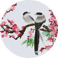 Su thêu thêu DIY kit người mới bắt đầu handmade sơn trang trí với mũi khâu magpie 35 * 35 CM tranh thêu máy