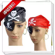 Cosplay Halloween Cướp biển vùng Caribbean biểu diễn đạo cụ earrings bông tai kính trùm đầu hình tam giác - Sản phẩm Đảng / Magic / Hiệu suất