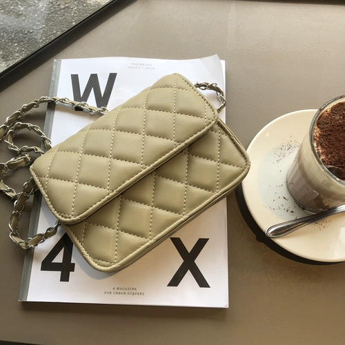 Классическая универсальная маленькая цепь с ромбовидным узором, сумка через плечо, сумка на одно плечо, 2020, в корейском стиле