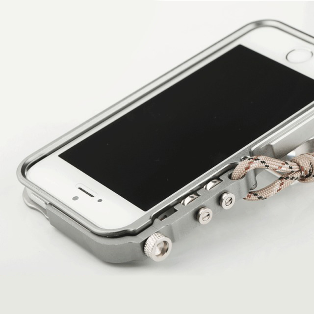 KANENG Mechanical Arm Trigger Aluminum Bumper Metal Frame Case Cover for Apple iPhone SE/5S/5 & iPhone 4S/4