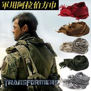 Ngoài trời Arab khăn quân đội fan head scarf lưới ma thuật khăn choàng windproof ấm bông dày CS lực lượng đặc biệt