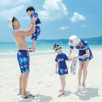 Gia đình mới của Hàn Quốc gồm ba phụ nữ đồ bơi trẻ em mẹ và con gái cô gái trẻ lớn chia váy phiên bản Hàn Quốc của gia đình - Bộ đồ bơi của Kid bikini cho trẻ