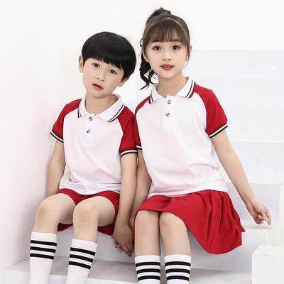 Quần áo lớp mẫu giáo hợp xướng quần áo trẻ em đồng phục học sinh ngắn tay Quần áo bé trai lớp lớn dễ thương kiểu quần nam phiên bản Hàn Quốc - Đồng phục trường học / tùy chỉnh thực hiện