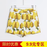 Người đàn ông loạt trung tâm mua sắm rút 2018 mùa hè Hàn Quốc phiên bản mới cao eo in ấn cao đẳng đơn giản quần short giản dị C9301 quần áo thời trang nữ