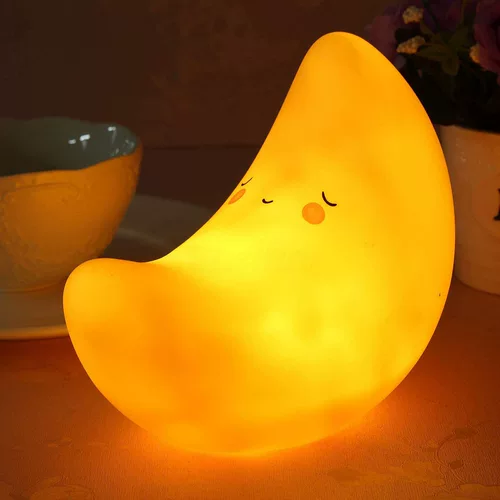 Желтая милая детская кроватка для кровати, ночник, батарея, США