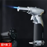 Металлическая надувная сварка, устойчивая к высокотемпературной ветрозащитной сигаре мужская сигарета, более легкая прямая прямая пистолет -газовая точка моксибибибинга