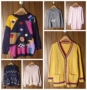 Vintage Vintage Vintage Sen nữ ngọt ngào cô gái mềm len handmade áo len mùa đông áo len 5 cardigan nữ