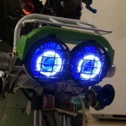 Yamaha nhỏ tấm cổ FZR250 lắp ráp đèn pha sửa đổi chao đèn Xenon đèn thiên thần mắt quỷ ống kính - Đèn HID xe máy