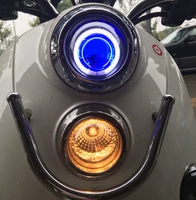 Đèn pha rùa lớn và nhỏ Mắt thiên thần HID xenon ánh sáng mắt quỷ mắt cá sửa đổi ống kính đôi - Đèn HID xe máy đèn pha xe máy giá rẻ
