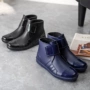 Giày đi mưa đặc biệt cho nam cộng với giày cao su nhung giày lưới nam chịu nước