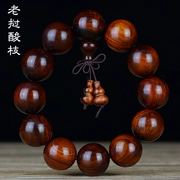Vòng tay gỗ hồng mộc Lào hạt vòng tay nam và nữ cặp vợ chồng mô hình đồ trang sức vật liệu cũ gỗ gụ Baozhu gỗ đàn hương wenwan hạt