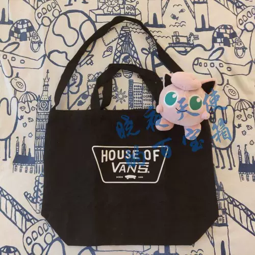 Vans, черная вместительная и большая сумка на одно плечо, тканевый мешок, скейтборд