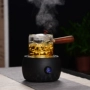 Trà tạo tác Trà ấm trà hoa chịu nhiệt Bình thủy tinh chịu nhiệt Máy pha trà Kung Fu đặt bếp gốm điện cốc uống trà có nắp đậy