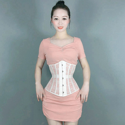 taobao agent Summer thin lace invisible breathable brace, belt, top, ultra thin corrective bodysuit