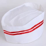 Шляпа Шечата Шляпа столовая ресторан, отель, шеф -повар, рабочая шляпа, стандартная карта, карта карты, карта карты Красный, синий черный край