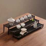Zizhu sấy cốc giữ tre Trà bouguic đổ đôi cốc giữ Kung Fu trà nghi lễ sản phẩm tách trà đặt khay trà - Trà sứ