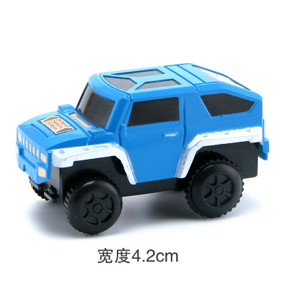Blue 4.2Cm Electric Racing CarElectric track Toy car Specially equipped racing multi-storey track automobile Changeable Rail car Toys a car Electric